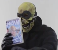 Skellingbones with "The Snow Queen" VHS