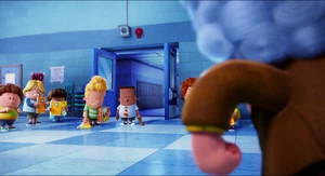 Poopypants’ first furious glare after he realizes George and Harold are responsible for making copies of a comic book out of himself.