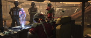 Maul announces that he has secured the loyalty of three Hondo's key lieutenants.