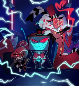 The Vees' on the screenshot during the reveal of official character designs.