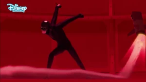 Hawk Moth fights his own security system.