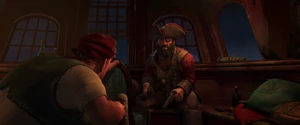 "Oh! Oh, bosun. It's you."