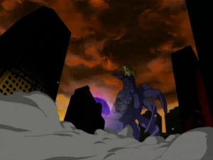 Lucemon arrives in the Real World.