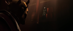 Savage intended to relish his vengeance but is exquisite moment is cut short by the cackles of Asajj Ventress.
