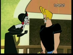 Black Widow Johnny Bravo.jpg (16 KB) Black Widow, enraged by Johnny's buffoonery during their blind date.