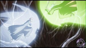 Ganryū and Ichigo clashing for the last time.