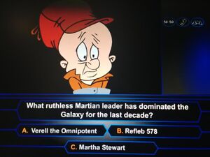 Elmer Fudd is on a game show