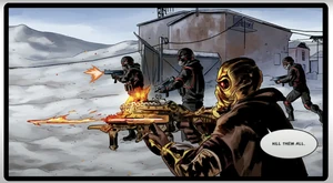 Operative Firebreak and The Dark Covenant Brutes.