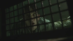 Oswald meets Jerome Valeska in Arkham Asylum.