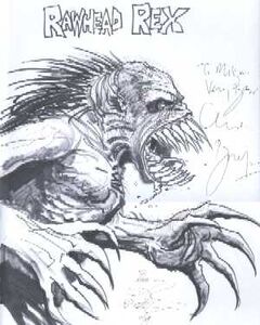 Another sketch by Steve Bissette of Rawhead Rex.