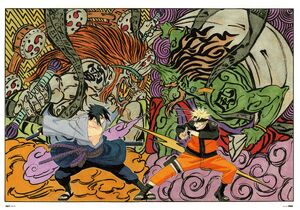 Sasuke and Naruto Chapter 341 artwork illustration