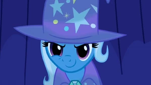 Trixie's evil grin.