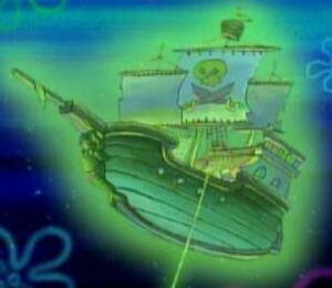 The Flying Dutchman's ghost ship.