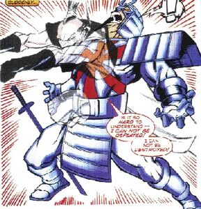Everwraith phasing through Silver Samurai.
