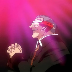 Keel pleased with the Third Impact, seconds before turning into LCL.