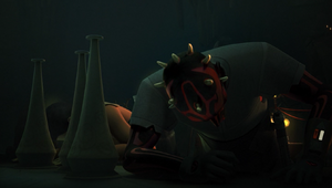 Maul collapses after the ritual.