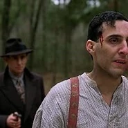 Bernie being led out to Miller's Crossing