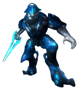 A Sangheili Warrior in Halo Recruit.