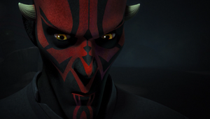 Maul sees the spirits possess Kanan and Sabine.