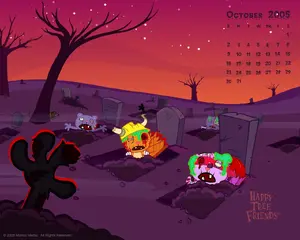 A frame used in the calendar from October 2005.