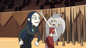 Lilith getting annoyed by Eda's antics.