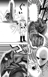 Saitama grabs Garou27s portal