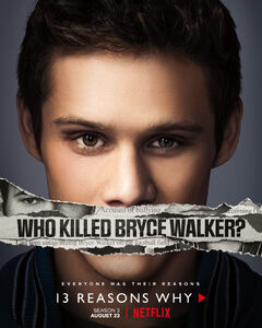 Montgomery in a Season 3 Thirteen Reasons Why poster.