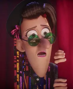 Flashback of younger Maxime when he saw younger Gru stealing his song