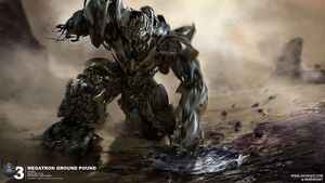 Concept art for Dark of the Moon depicting Megatron in his ROTF form.