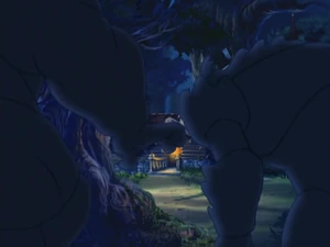 Mogorb and his Awgwas approaching Nicholas's home