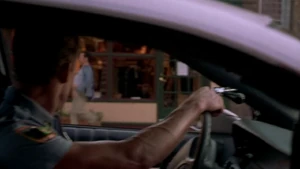 Sisk noticing Mange outside a butcher shop