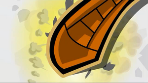 Clockwerk's own immortality - The Hate Chip, being destroyed by Carmelita.
