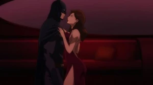 Talia flirting with Batman.