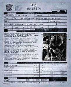 Firefly GCPD bulletin.