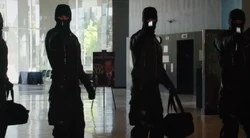 Black' replicas during the robbery.