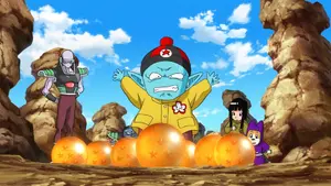 Pilaf calls out Shenron.