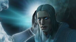 Celebrimbor attempts to dominate Sauron.