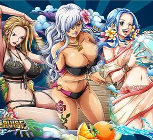 Smoothie with Kalifa and Vivi in One Piece Treasure Cruise.