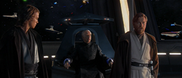 Chancellor Palpatine tells the Jedi to get help as Dooku is a Sith Lord.