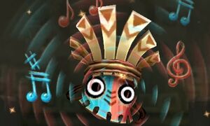Kalimba's hypnotic eyes, hypnotizing Mugly to fight the heroes