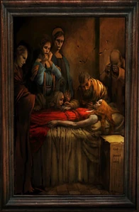 God's followers lamenting her death.