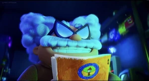 Poopypants’ first evil grin.