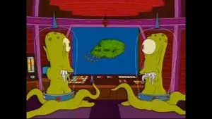 Kand and Kodos sees the Island of Dr. Hibbert.