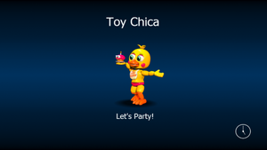 FNAF World Chica on the loading screen.