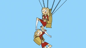 Amy throws her sister to fall out of strong sadism.