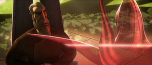 The Count questions Talzin how she is aware of Ventress' demise.