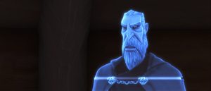 Tambor is rather alarmed, but Dooku explains: Ryloth's fate will demonstrate to the galaxy the cost of a "Republic victory".