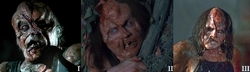 The faces of Victor Crowley through the trilogy