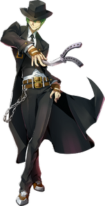 Hazama in BlazBlue: Central Fiction.