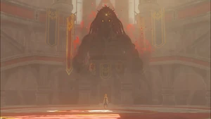 Ganondorf and Phantom Ganon at Hyrule Castle.